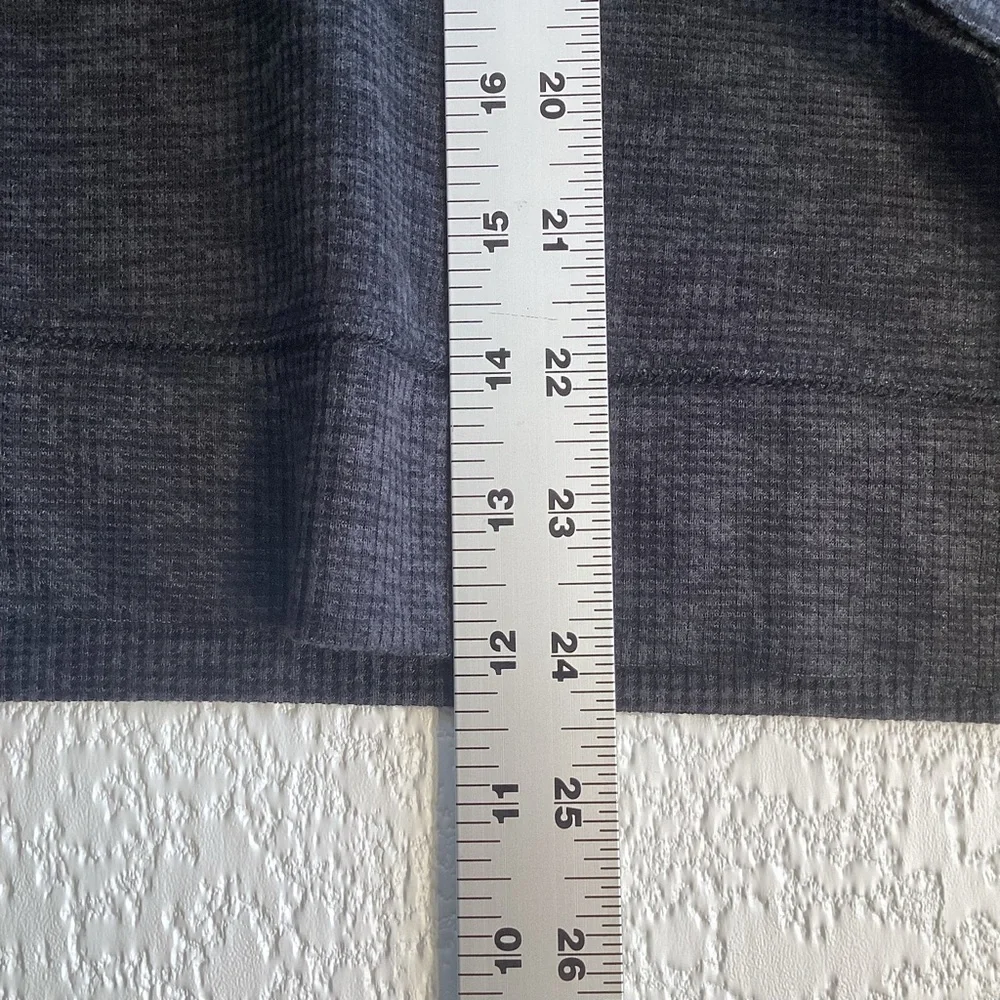 Jaclyn Intimates Whisperluxe Pajama Lounge‎ Top Waffle Knit Grey Large NWT